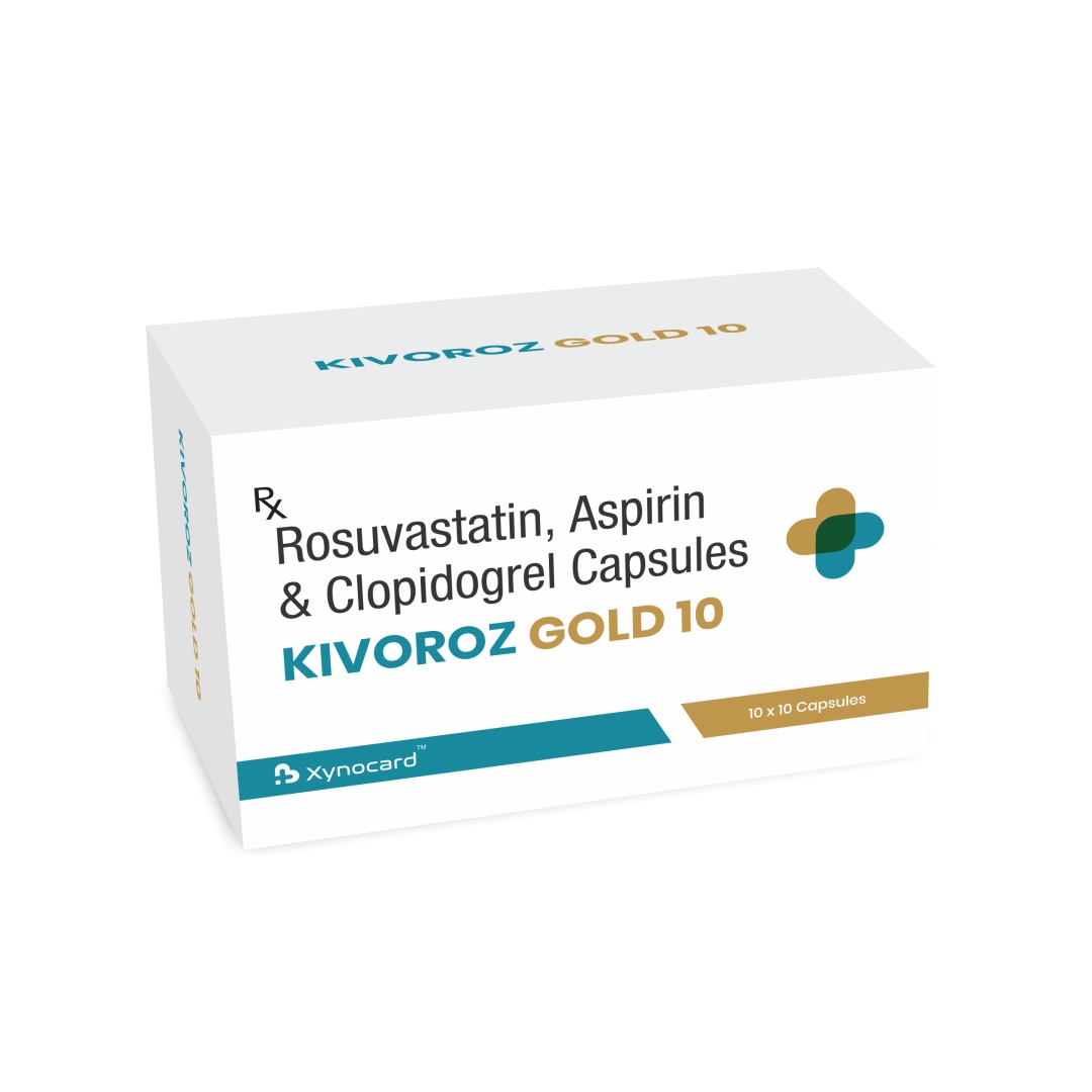 Rosuvastatin 10 mg + Aspirin 75 mg + Clopidogrel 75 mg Capsules